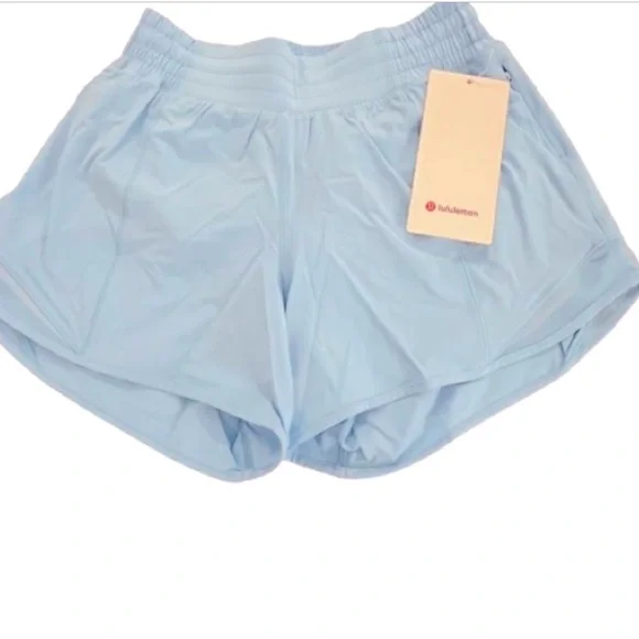 NWT- Lululemon Hotty Hot High-Rise Lined Short 4" Kayak Blue - Picture 9 of 12